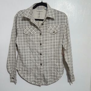 Womens Arizona Jean Company Button Down Flannel  M